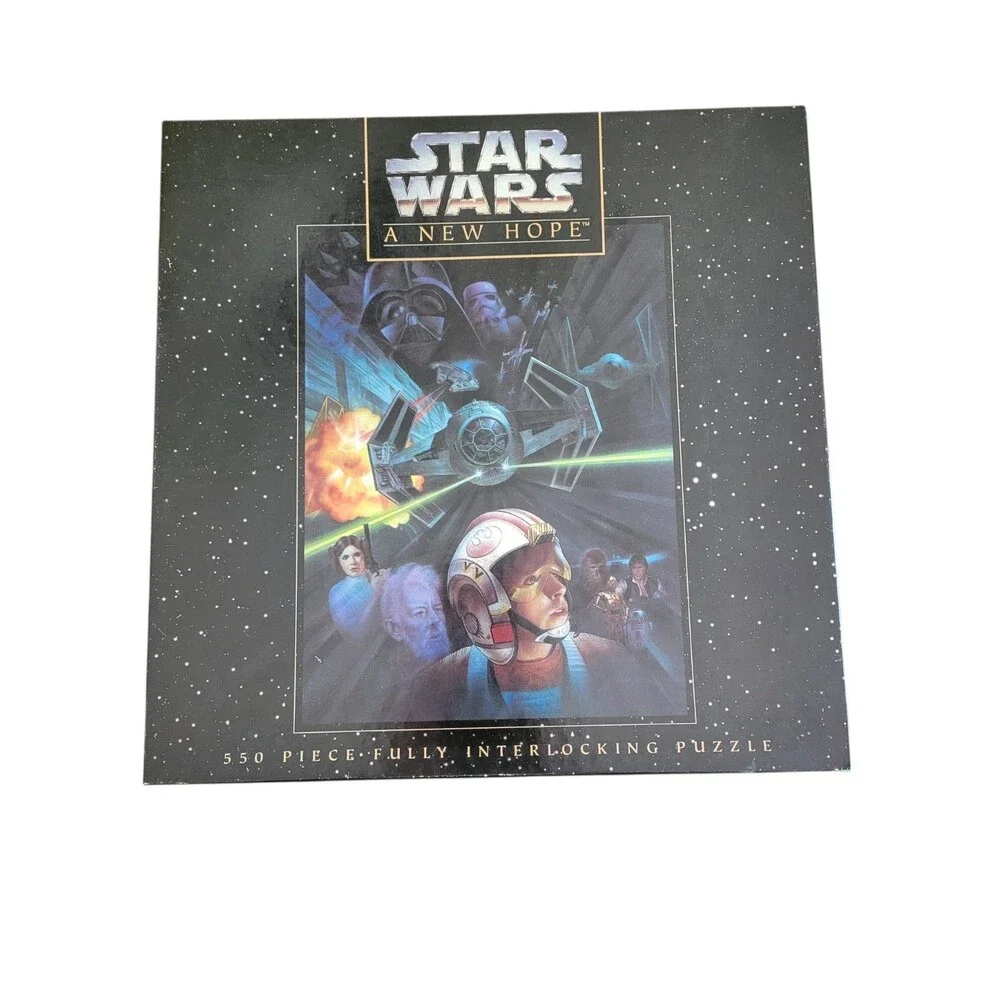 Vintage 1995 Star Wars A New Hope 550 Piece Puzzle Complete Milton Bradley